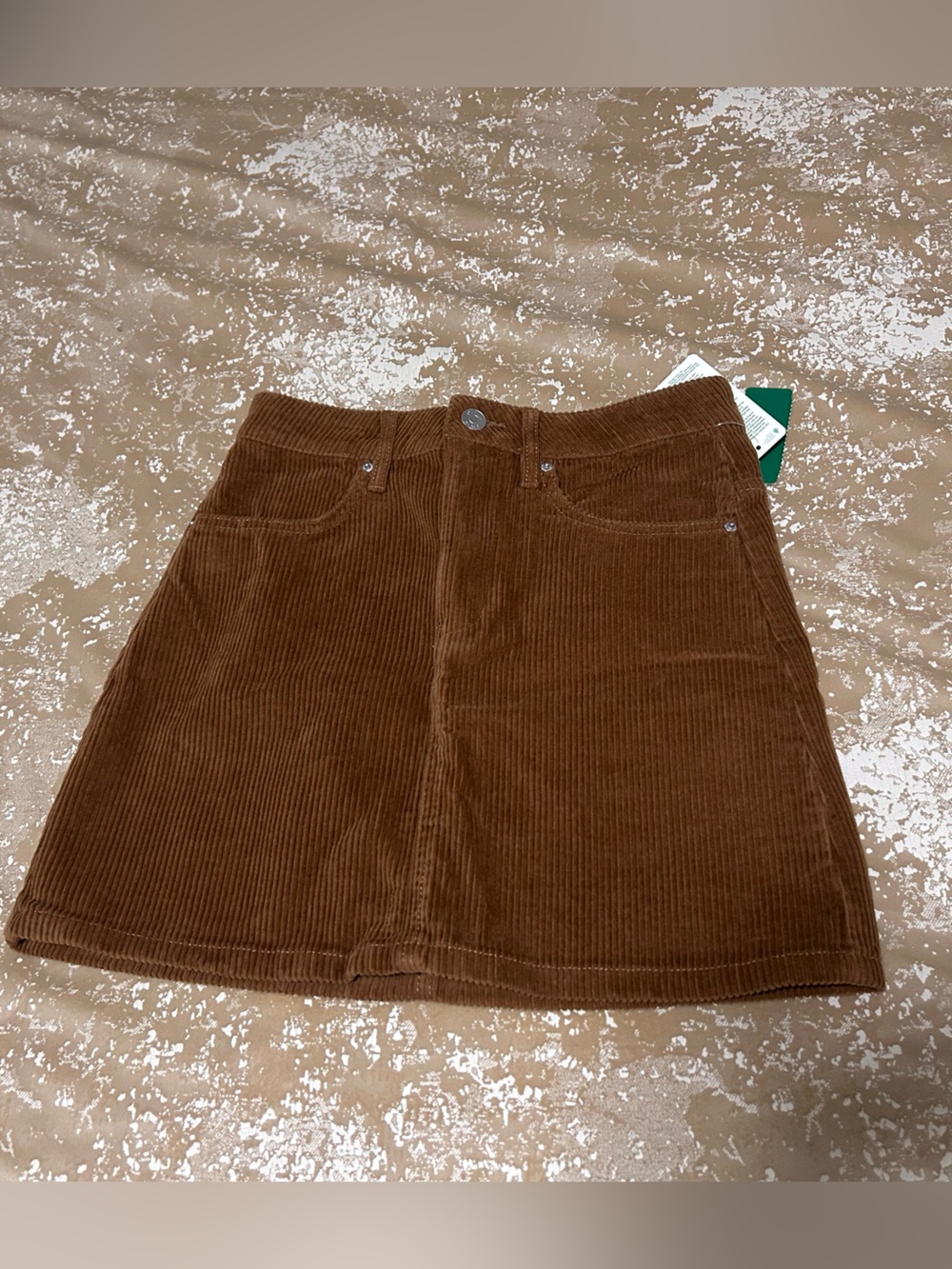 Simons Brown Corduroy Mini Skirt - Picture 3 of 6